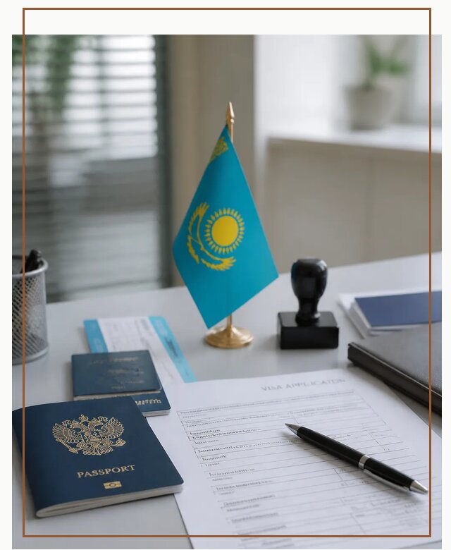 Оформление визы в Казахстан для поездки и работы в Выборге